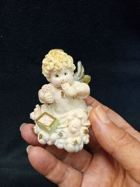 HEAVEN'S BUNDLES "JOHN" Cherub Angel Figurine Fine Vintage Collectible